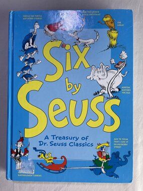 Six By Seuss Hardcover Treasury Of Dr. Seuss Classics 1991 Compilation Edition